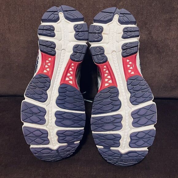 Excellent ASICS GEL-Nimbus 17 Grey Ruby Pink Purple Womens size 11 US Medium - Picture 8 of 13